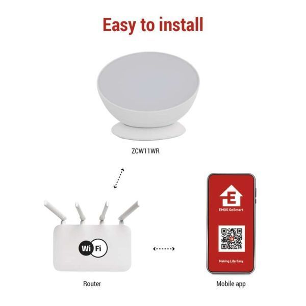 GoSmart LED Ambient лампа, белый, теплый белый &ndash; холодный белый/ RGB, WiFi ZCW11WR ZCW11WR фото