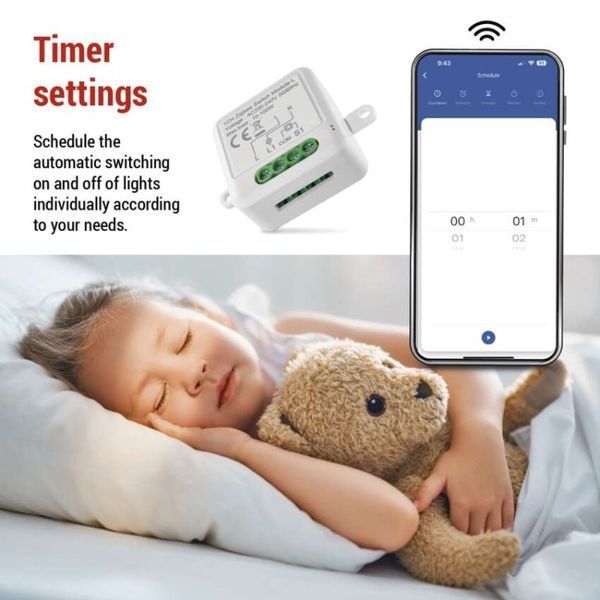 Умный модуль переключателя EMOS H5103, ZigBee 3.0, 1-канальный не требует N-провоТак H5103 фото