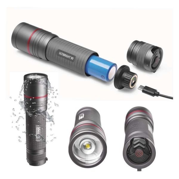Ліхтар акумуляторний Emos P3190 Ultibright 90 1200 Lm 5000 mAh метал фокус P3190 фото