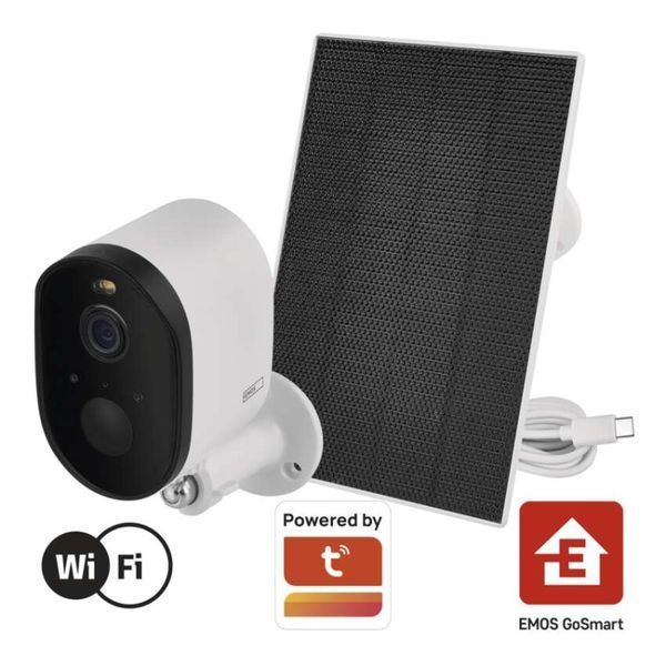 Розумна IP-камера Emos H4073 GoSmart, зовнішня, з Wi-Fi, сонячною панеллю та акумулятором H4073 фото