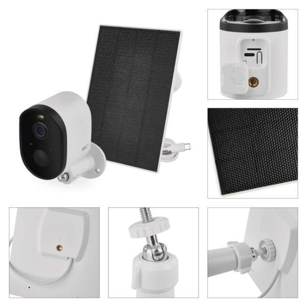 Розумна IP-камера Emos H4073 GoSmart, зовнішня, з Wi-Fi, сонячною панеллю та акумулятором H4073 фото