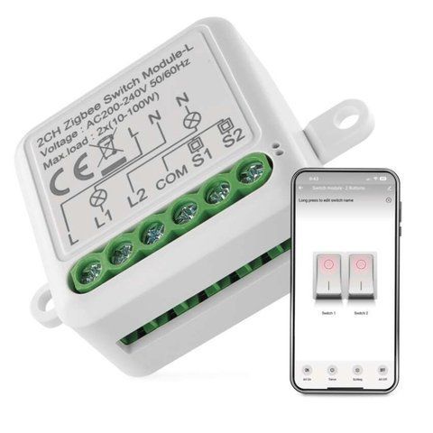 Розумний модуль перемикача EMOS H5104, ZigBee 3.0, 2-канальний H5104 фото
