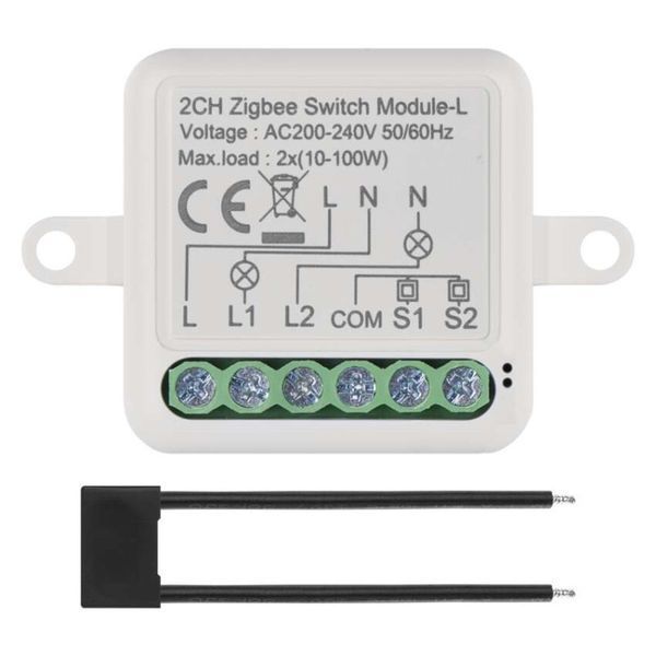 Умный модуль переключателя EMOS H5104, ZigBee 3.0, 2-канальный H5104 фото