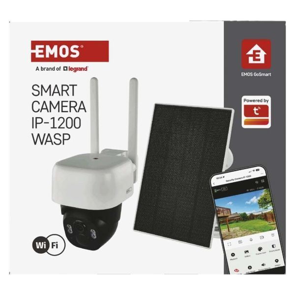 Розумна IP-камера Emos H4067 GoSmart, зовнішня, з Wi-Fi, сонячною панеллю та акумулятором H4067 фото