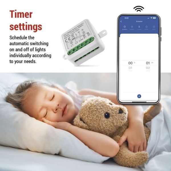 Умный модуль переключателя EMOS H5104, ZigBee 3.0, 2-канальный H5104 фото