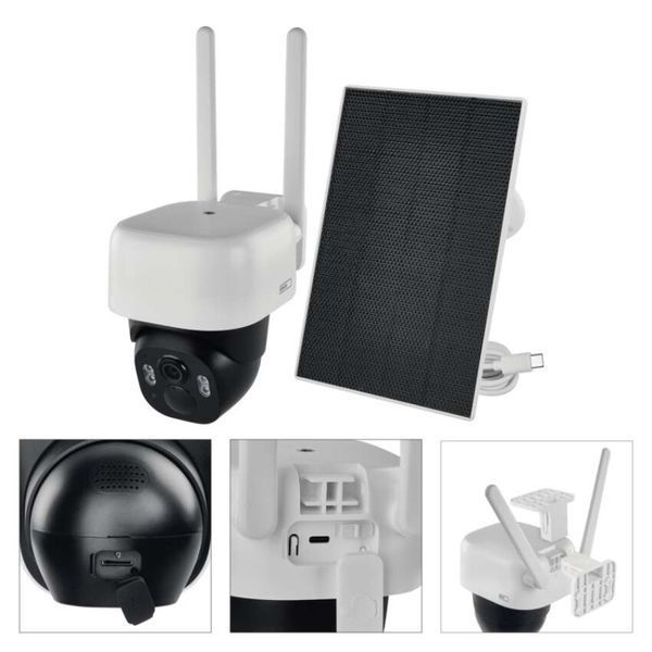 Розумна IP-камера Emos H4067 GoSmart, зовнішня, з Wi-Fi, сонячною панеллю та акумулятором H4067 фото