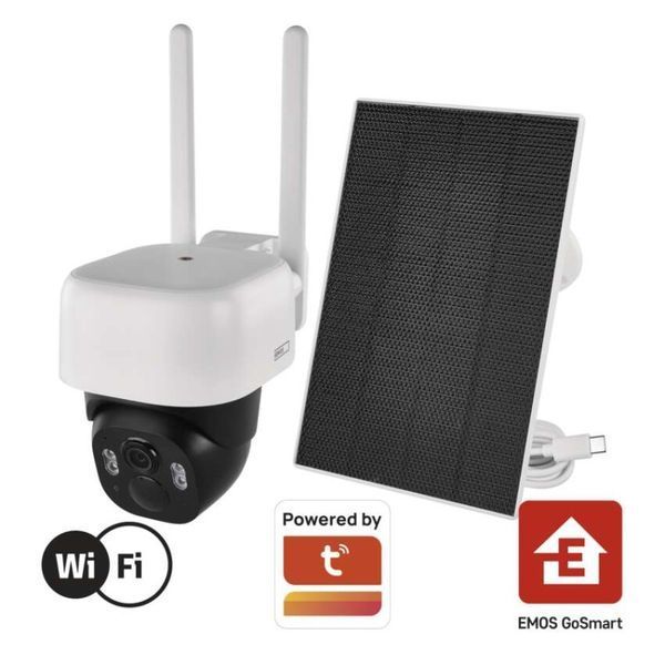Розумна IP-камера Emos H4067 GoSmart, зовнішня, з Wi-Fi, сонячною панеллю та акумулятором H4067 фото
