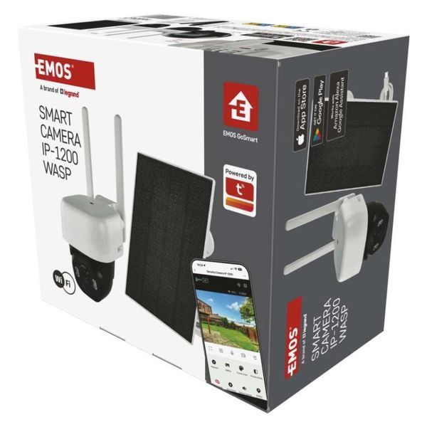 Розумна IP-камера Emos H4067 GoSmart, зовнішня, з Wi-Fi, сонячною панеллю та акумулятором H4067 фото