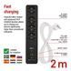 Умный сетевой удлинитель Emos P1422SM 4 розетки 2 м 1,5 мм&sup2; USB-A USB-C Wi-Fi P1422SM фото 7