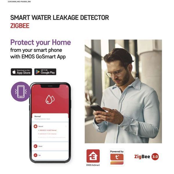 Розумний датчик витоку води EMOS P56000S ZigBee P56000S фото