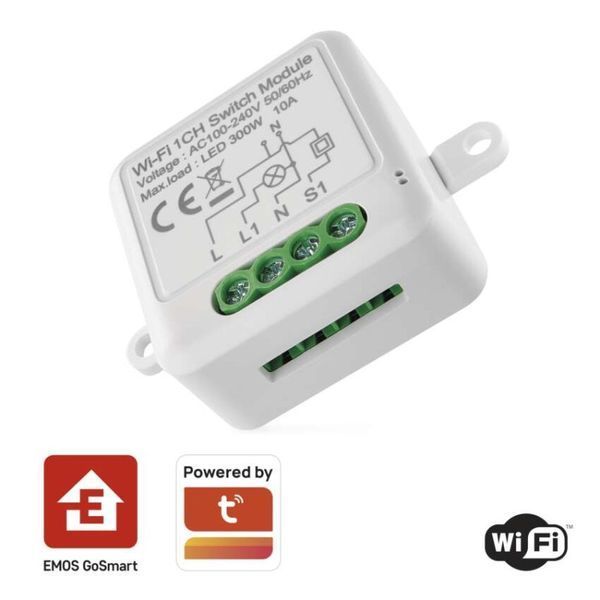 Розумний модуль перемикача EMOS H5105, WIFI, 1-канальний H5105 фото