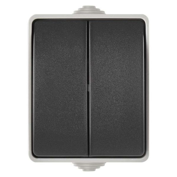 Выключатель наружный 2 кл. серый IP54 EMOS, A1398.1 A1398.1 фото