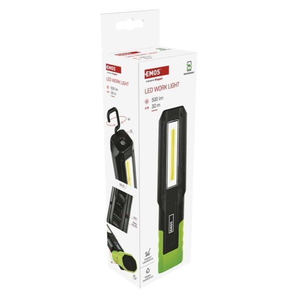 Фонарь аккумуляторный Emos P4546 500 Lm 2000 mAh Li-Ion пластик