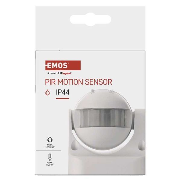 Датчик руху EMOS PIR IP44 W 1200W Білий G1120 G1120 фото