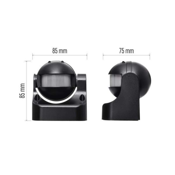 Датчик руху EMOS PIR IP44 W 1200W Чорний G1125 G1125 фото