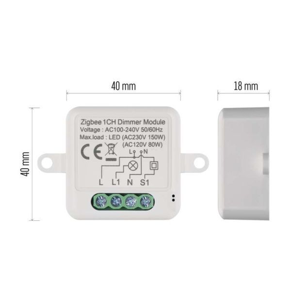 Розумний модуль регулювання яскравості EMOS H5107, ZigBee 3.0, 1-канальний H5107 фото