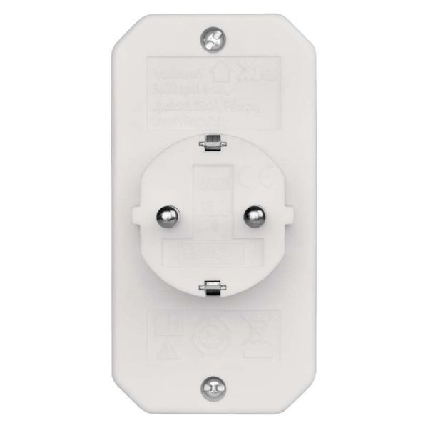Адаптер EMOS SCHUKO P00272 2&times; прямоугольная + 1&times; круглая, белая P00272 фото