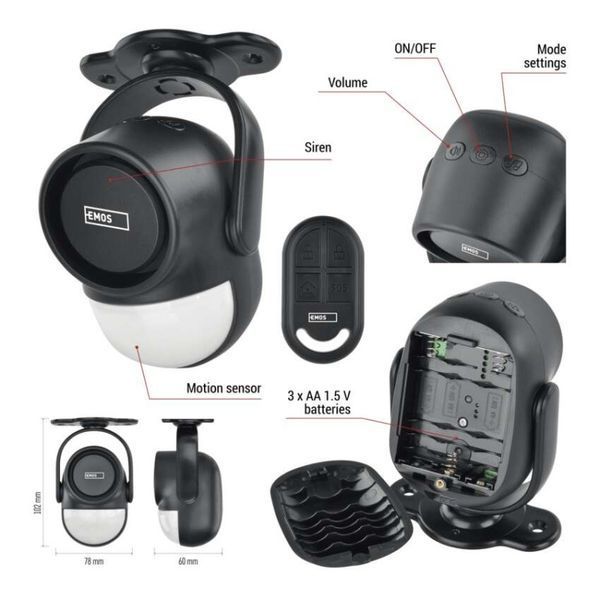 Сигналізація з датчиком руху EMOS H8106 H8106 фото