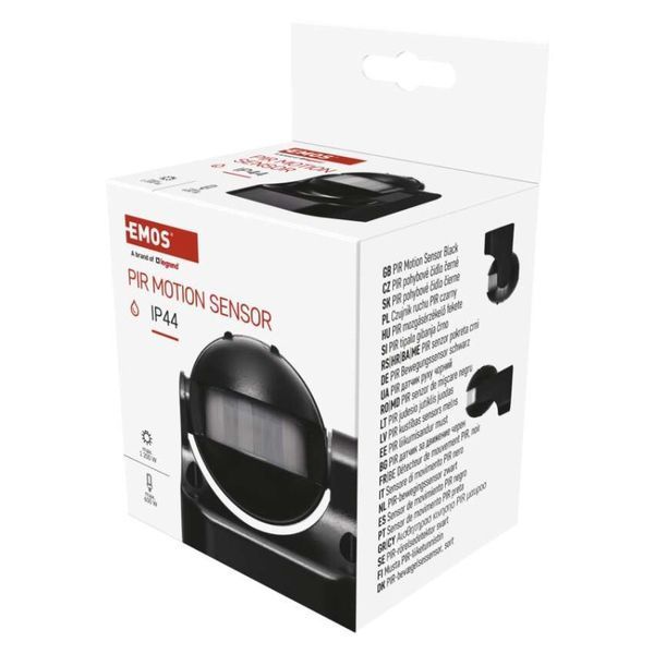 Датчик руху EMOS PIR IP44 W 1200W Чорний G1125 G1125 фото