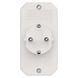 Адаптер EMOS SCHUKO P00272 2&times; прямоугольная + 1&times; круглая, белая P00272 фото 6