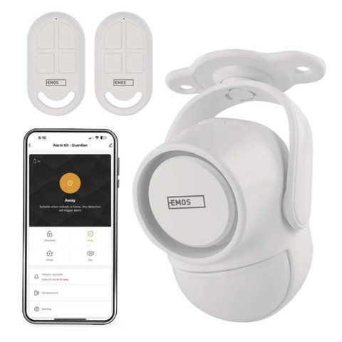 Розумна сигналізація GoSmart EMOS H5030 з датчиком руху, 6 датчиками дверей/вікон, WiFi H5030 фото
