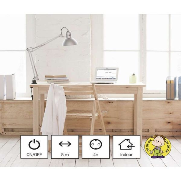 Сетевой удлинитель Emos P1425R 4 розетки 5 м 1,5 мм&sup2; P1425R фото