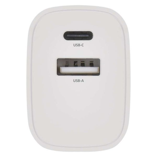 Універсальний USB зарядний пристрій EMOS V02B15 1xUSB-A, 1xUSB-C 15W 220V V02B15 фото