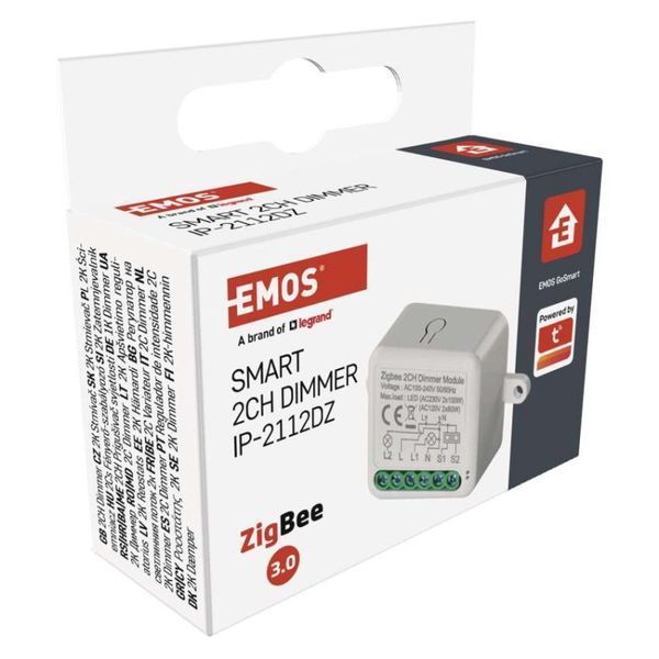 Розумний модуль регулювання яскравості EMOS H5108, ZigBee 3.0, 2-канальний H5108 фото
