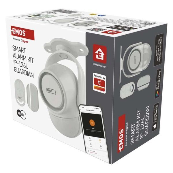 Розумна сигналізація GoSmart EMOS H5030 з датчиком руху, 6 датчиками дверей/вікон, WiFi H5030 фото