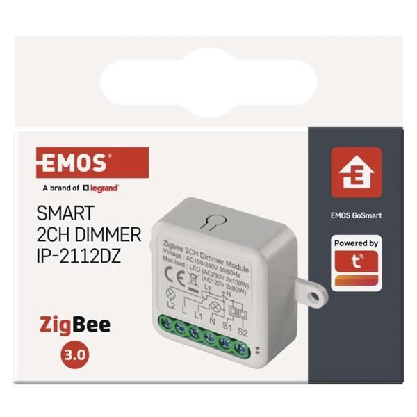Розумний модуль регулювання яскравості EMOS H5108, ZigBee 3.0, 2-канальний H5108 фото