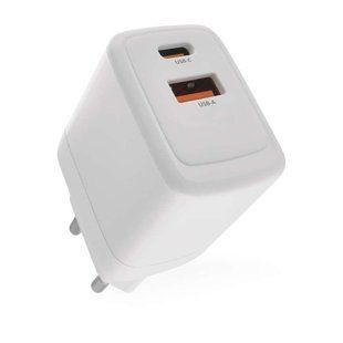 Універсальний USB GAN зарядний пристрій EMOS V02G20 1xUSB-A, 1xUB-C 20W 220V PD V02G20 фото