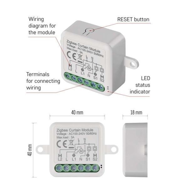 Умный модуль двигателя EMOS H5109, ZigBee 3.0, 1-канальный H5109 фото