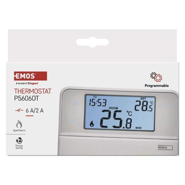 Комнатный программируемый проводной термостат OpenTherm P5606OT P5606OT фото