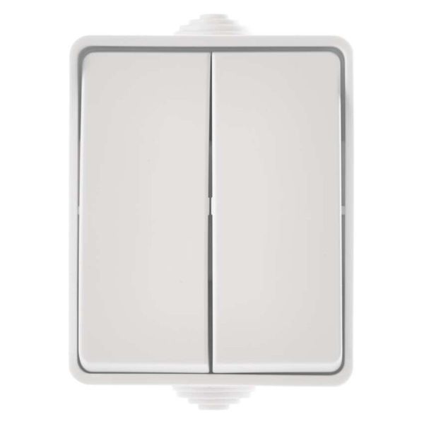Выключатель наружный 2 кл. белый IP54 EMOS, A1398.4 A1398.4 фото