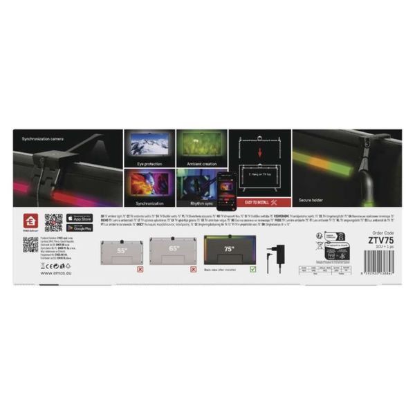 GoSmart Ambient LED RGB освітлення для телевізора 75&ldquo; (189 см) ZTV75 ZTV75 фото