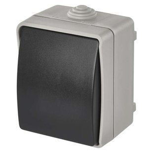 Кнопка дзвінка зовнішня сіра IP54 EMOS, A1399 A1399 фото