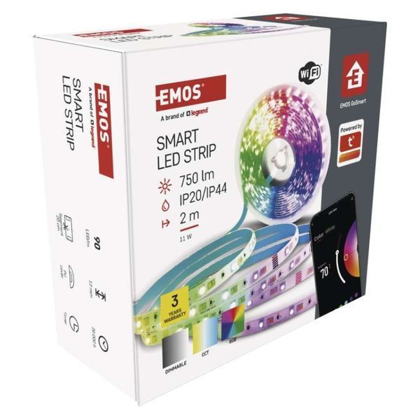 Світлодіодна стрічка GoSmart WiFi 2 м, 11 Вт, 750 лм, RGB/CCT ZPW218R ZPW218R фото