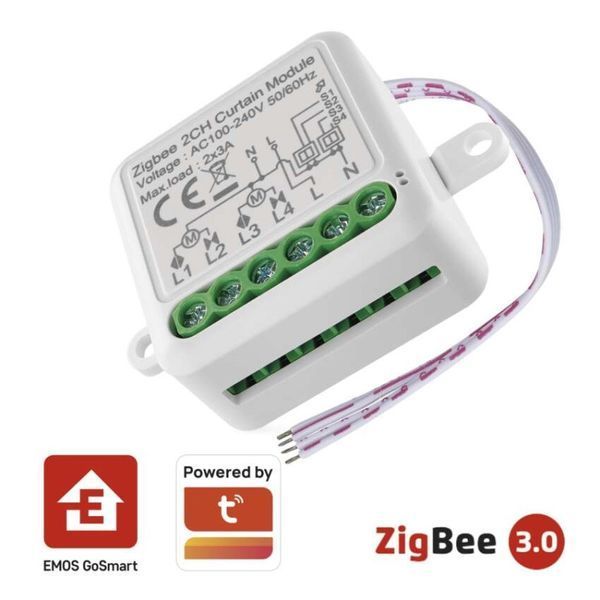 Розумний модуль двигуна EMOS H5110, ZigBee 3.0, 2-канальний H5110 фото