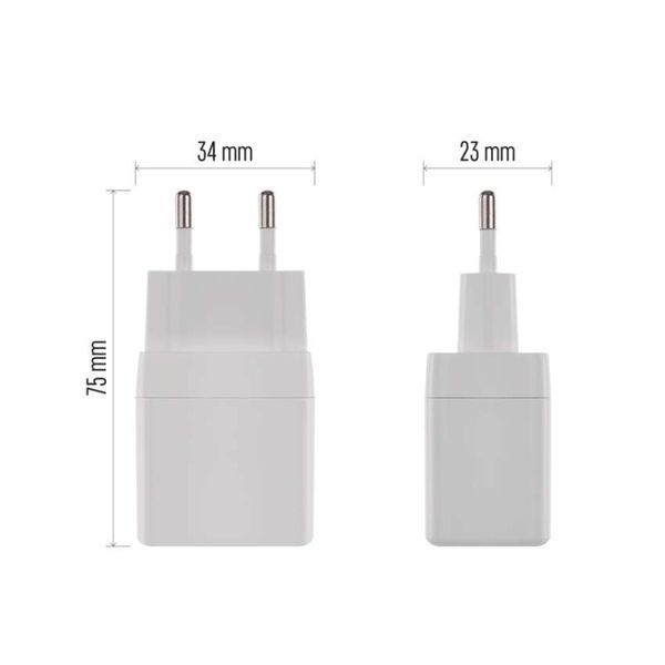 Універсальний USB зарядний пристрій EMOS V03G35 2xUSB-С 15W 220V V03G35 фото