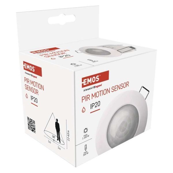 Датчик руху EMOS PIR W 1200W IP20 G1160 G1160 фото