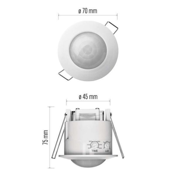 Датчик руху EMOS PIR W 1200W IP20 G1160 G1160 фото
