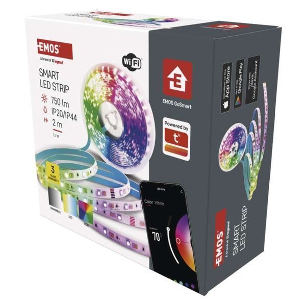 Світлодіодна стрічка GoSmart WiFi 2 м, 11 Вт, 750 лм, RGB/CCT ZPW218R ZPW218R фото