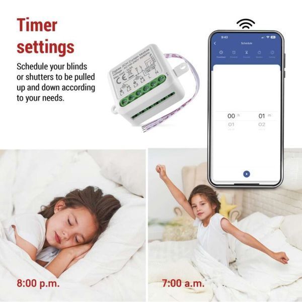 Розумний модуль двигуна EMOS H5110, ZigBee 3.0, 2-канальний H5110 фото