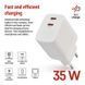 Універсальний USB зарядний пристрій EMOS V03G35 2xUSB-С 15W 220V V03G35 фото 3