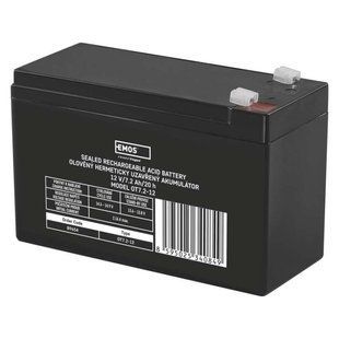 Акумуляторна батарея EMOS B9654, AGM, 12V, 7,2Ah, fast 4,7mm B9654 фото