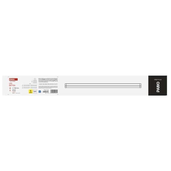 Світильник LED EMOS ZAB101 20W 2700Lm IP20 4000K PANO лінійний ZAB101 фото