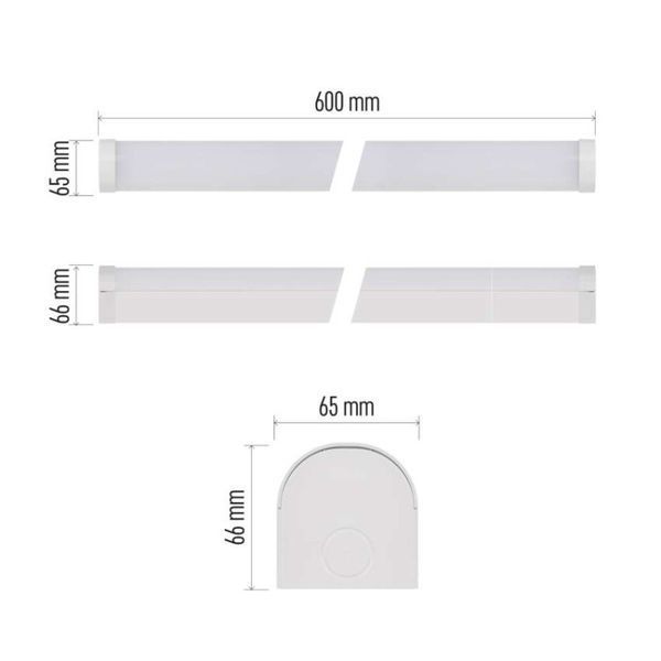 Світильник LED EMOS ZAB101 20W 2700Lm IP20 4000K PANO лінійний ZAB101 фото