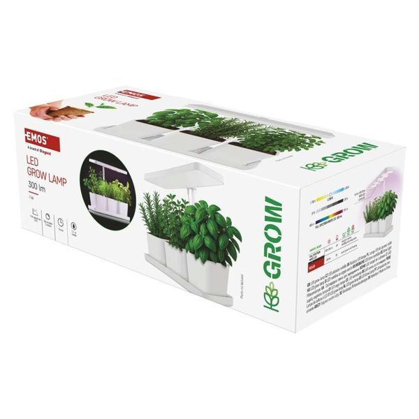 LED лампа для растений EMOS Z7904 7W с таймером