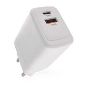 Універсальний USB GAN зарядний пристрій EMOS V04G45 1xUSB-A, 1xUB-C 20W 220V PD V04G45 фото