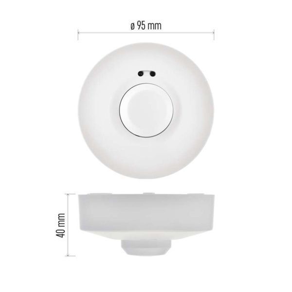 Датчик руху мікрохвильовий EMOS G1180 IP20 1200W білий G1180 фото